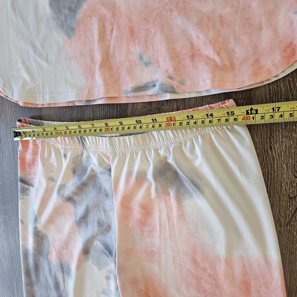 2 Piece Lounge Jogging Track Set Hoodie Jacket Women XL Tie Dye Unbranded